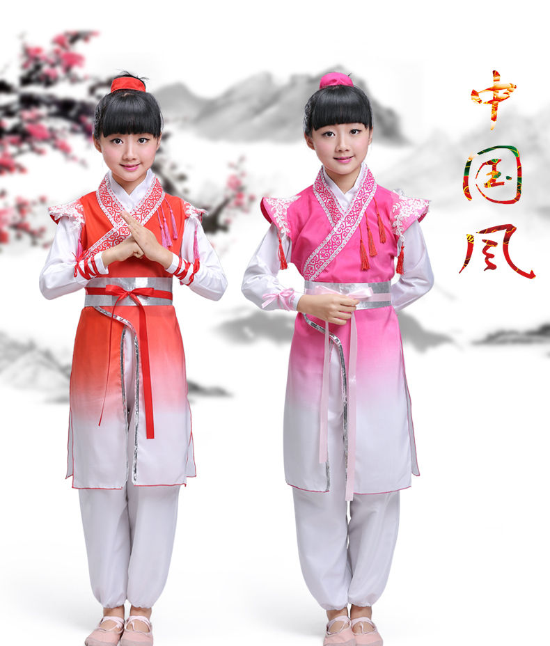 ชุดเสื้อผ้าแต่งกายเด็กชาวจีนโบราณ 儿童古装汉服 Chinese Children Traditional Costumes