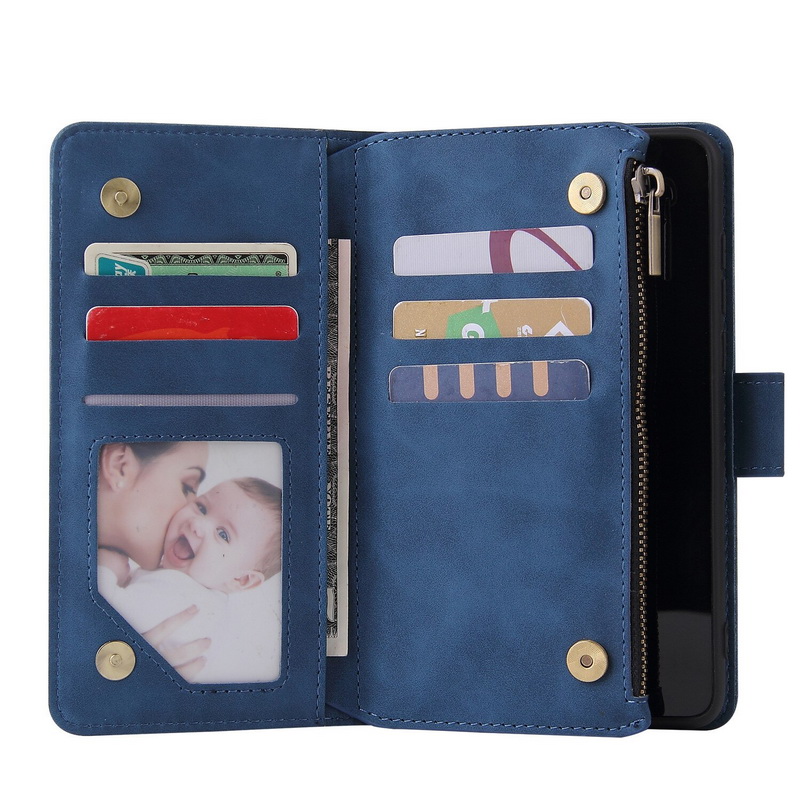 Case Samsung Galaxy A53 5G#เคสฝาพับหนัง PU แบบกระเป๋าสตางค์มีที่เก็บบัตรหลายช่อง Retro Wallet Leather Cover Multi Cards Stand