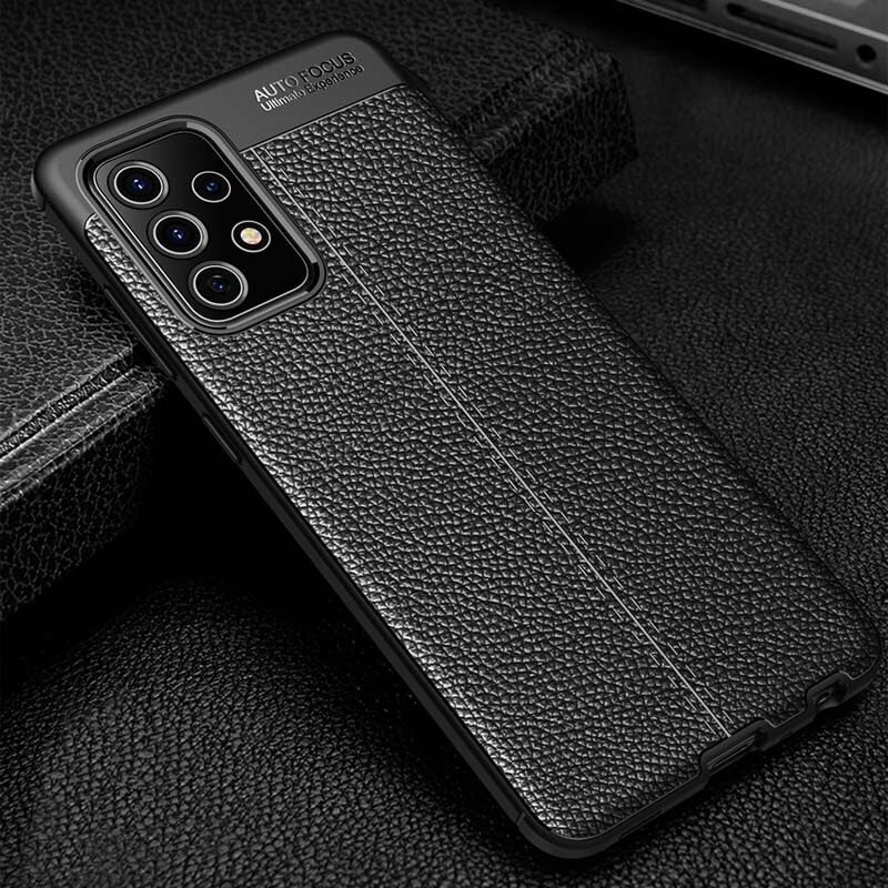 เคส Samsung Galaxy A32 5G #เคสฝาหลัง TPU ผิวลิ้นจี่ช่วยป้องกันลายนิ้วมือและกันลื่นได้ดี