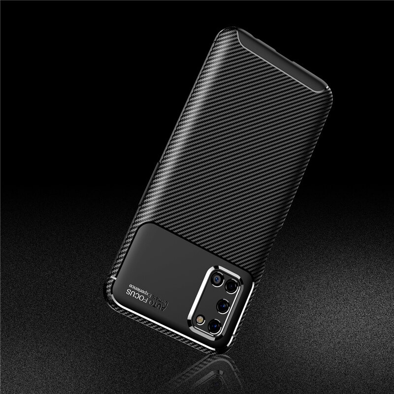 Case OPPO A92 #เคสฝาหลังนิ่ม Carbon Fiber Anti-drop TPU Protection