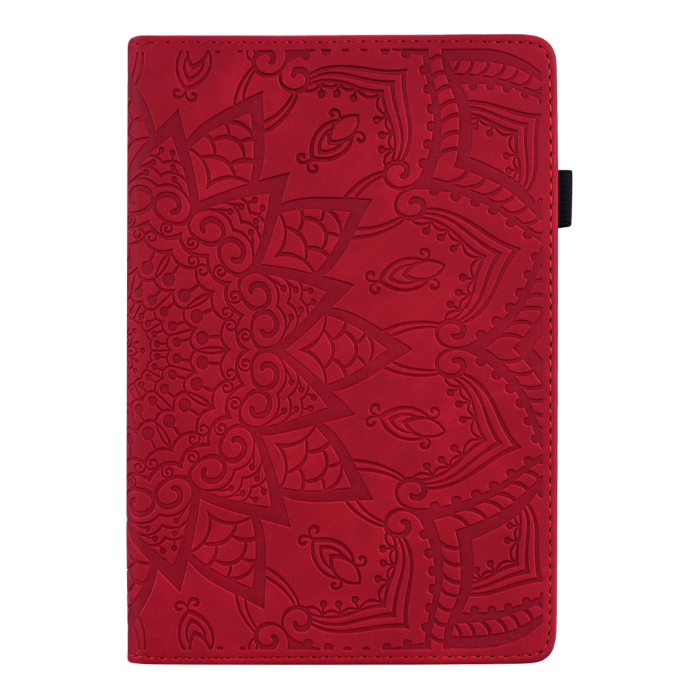 Case Huawei MatePad T8 8 นิ้ว #เคสฝาพับหนัง PU พิมพ์ลายนูน Embossed Leather Flip Wallet Case Cover