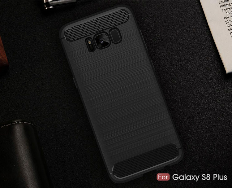 Case Samsung Galaxy S8 Plus #เคสฝาหลังตกแต่งด้วยคาร์บอนไฟเบอร์ที่ปลายทั้งสองด้าน