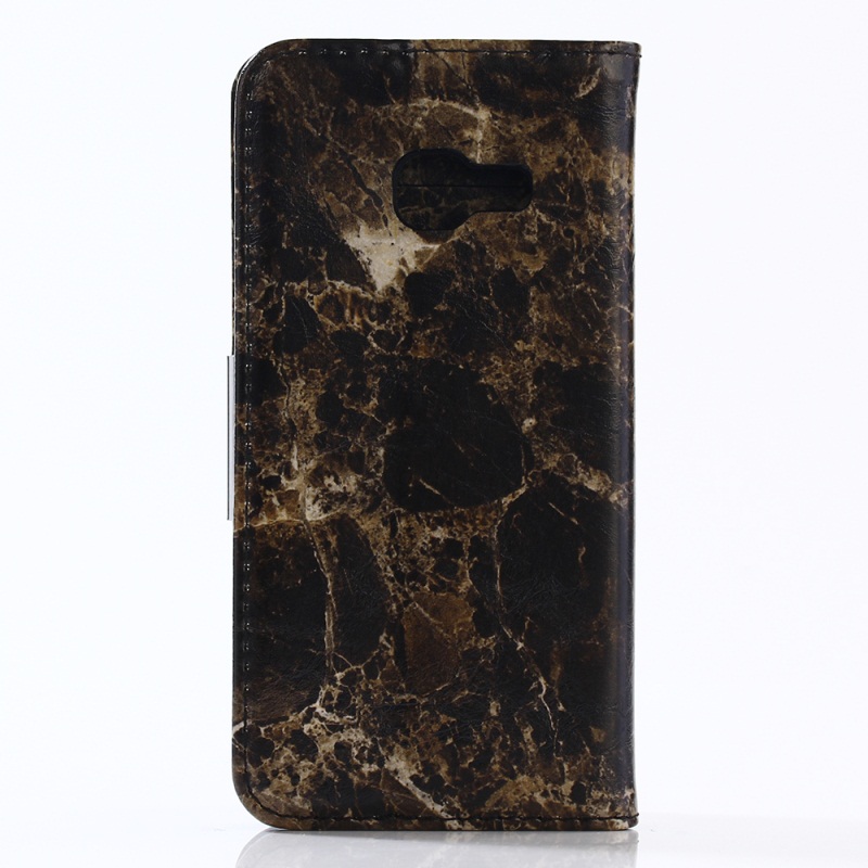 Case Samsung Galaxy A5 2017 เคสหนังสไตล์กระเป๋า ลายหินอ่อน