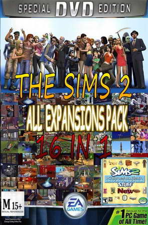 The Sims2-Collection 16in1 New 2008 ( 2 DVD )