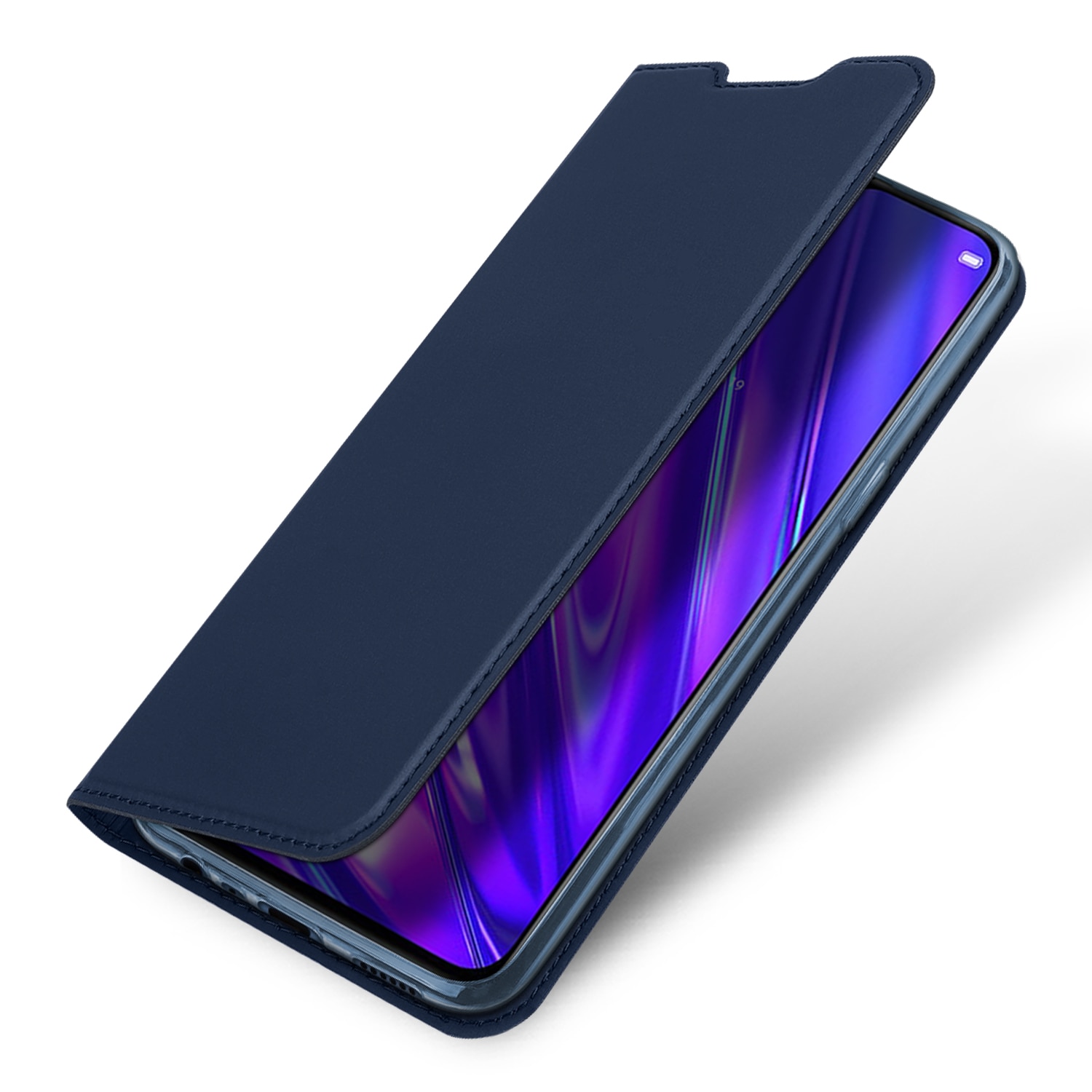 Case Realme 5i #เคสฝาพับหนัง PU Magnetic Adsorption Stand Leather Card Holder