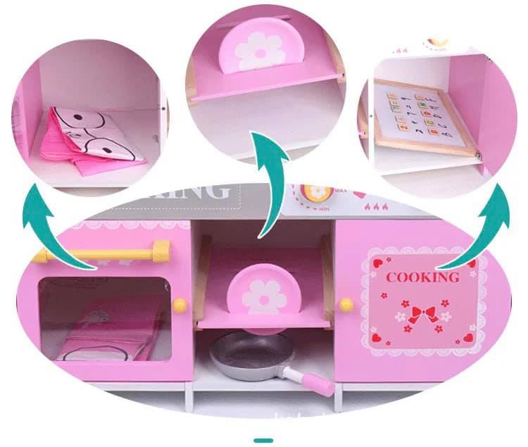 ชุดครัวไม้ใหญ่ อุปกรณ์ครบครัน