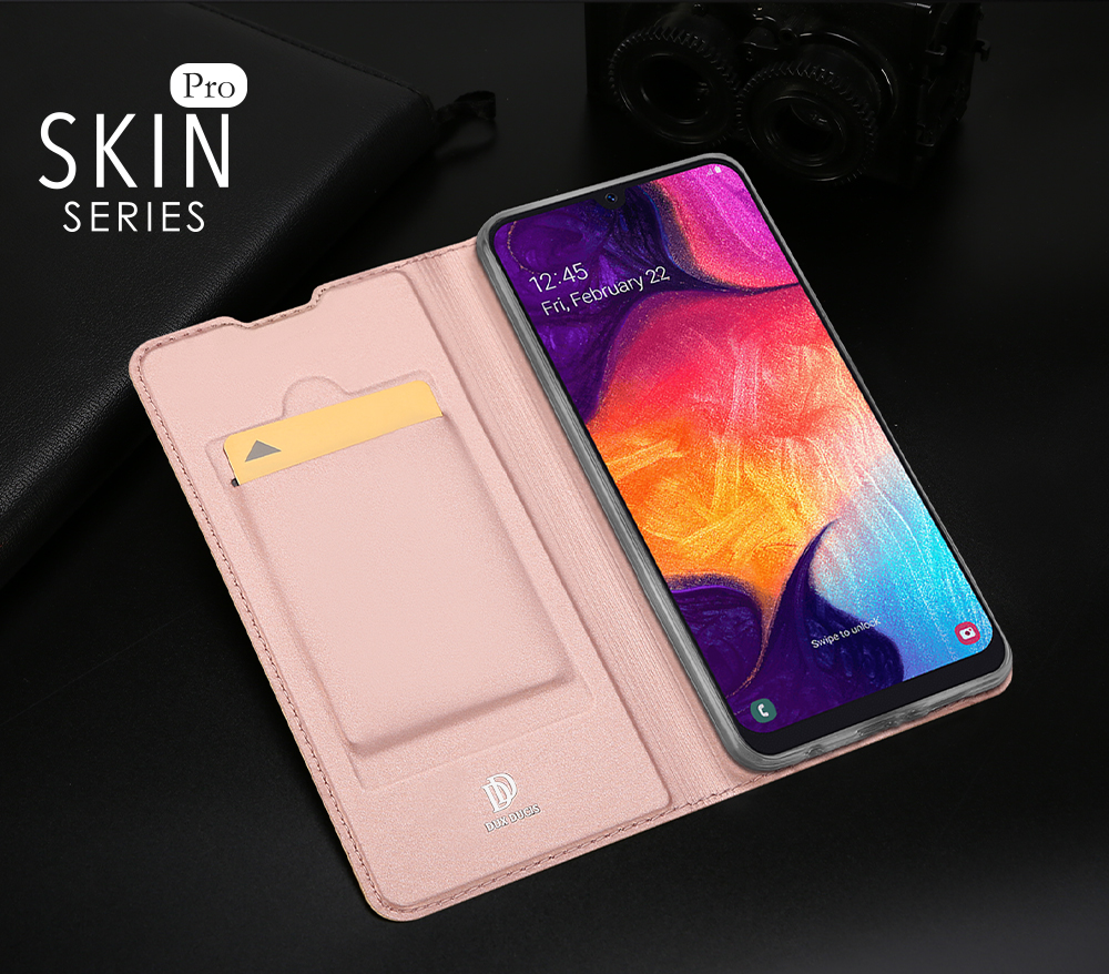 Case Samsung Galaxy A50 / A50s / A30s #เคสฝาพับ DUX DUCIS Skin Pro Series คุณภาพดีราคาเบาๆสบายกระเป๋า