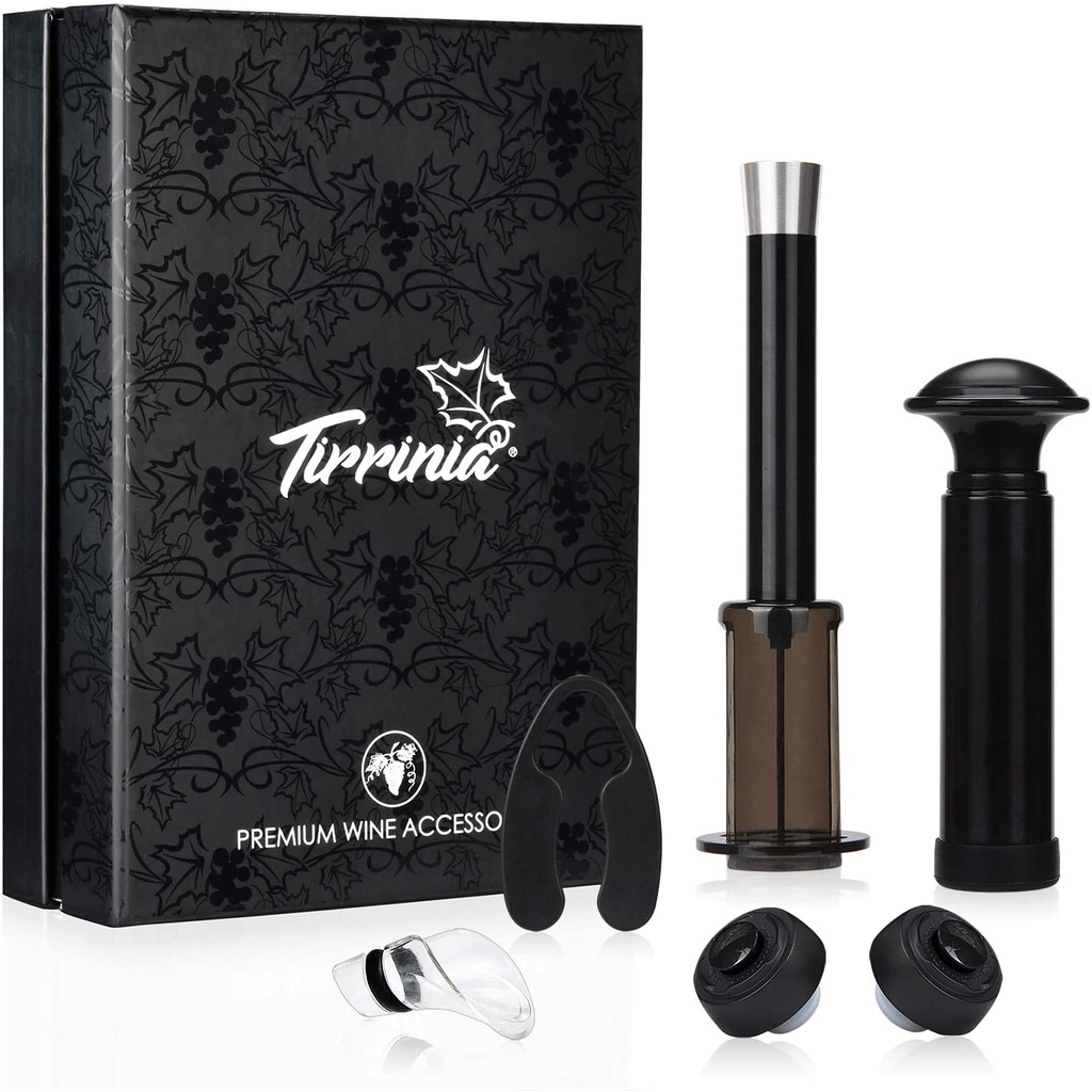 Premium Wine Accessories Set 6 Pieces ชุดเปิดขวดไวน์ อุปกรณ์เปิดขวดไวน์ Wine Opener Set, Stoppers, Pourer, Foil Cutter