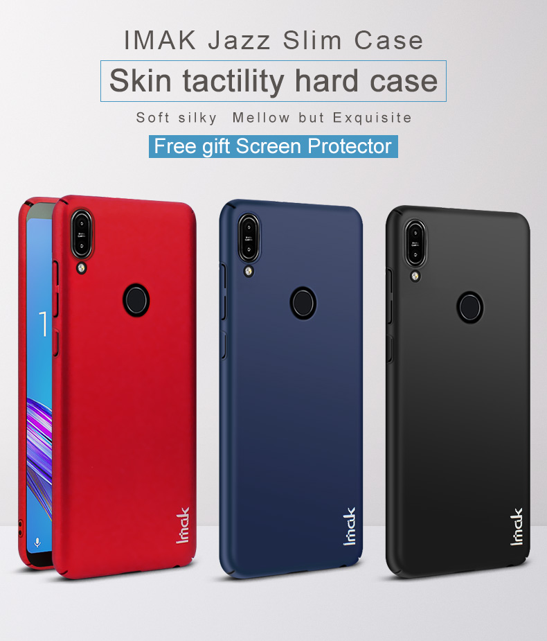 เคส Asus Zenfone Max Pro (M1) #เคสฝาหลัง IMAK Jazz Skin Feel Plastic + ฟิล์มกันรอย