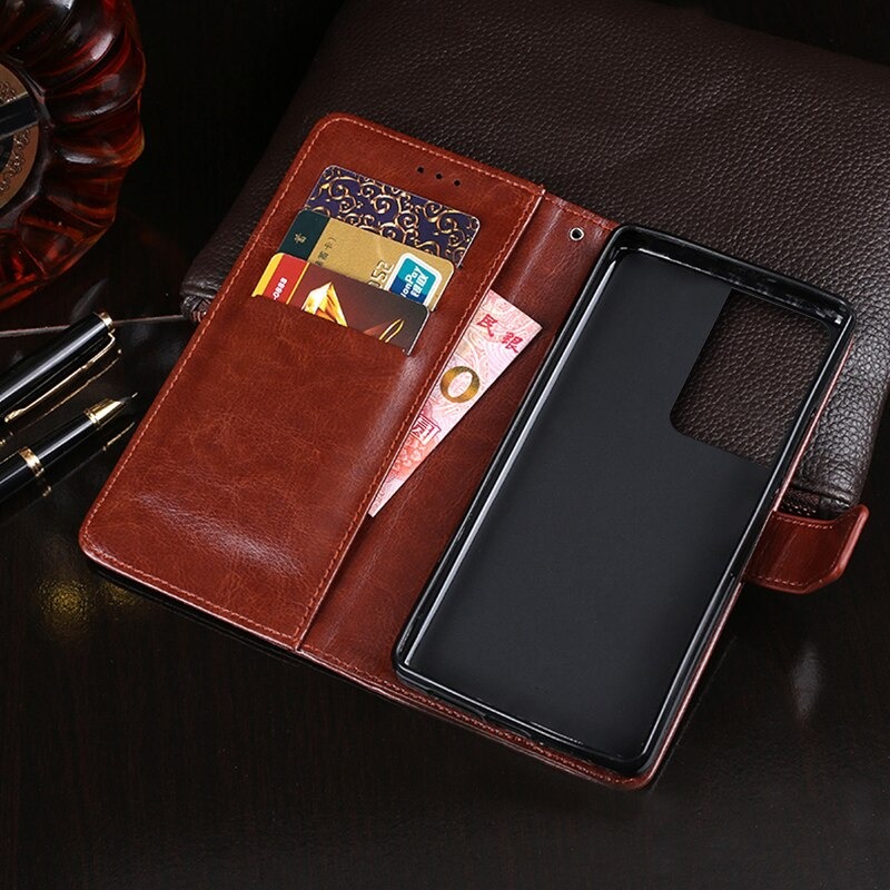 Case Samsung Galaxy S21 Ultra 5G #เคสฝาพับแบบกระเป๋าสตางค์หนัง PU ผิวหนังม้า Crazy Horse#เคสฝาพับแบบกระเป๋าสตางค์หนัง PU ผิวหนังม้า Crazy Horse