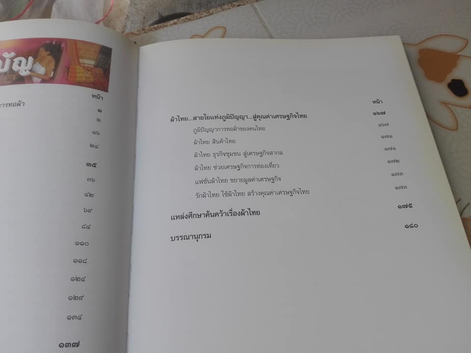 หนังสือ ผ้าไทย-สายใยแห่งภูมิปัญญา..สู่คุณค่าเศรษฐกิจไทย **สินค้า