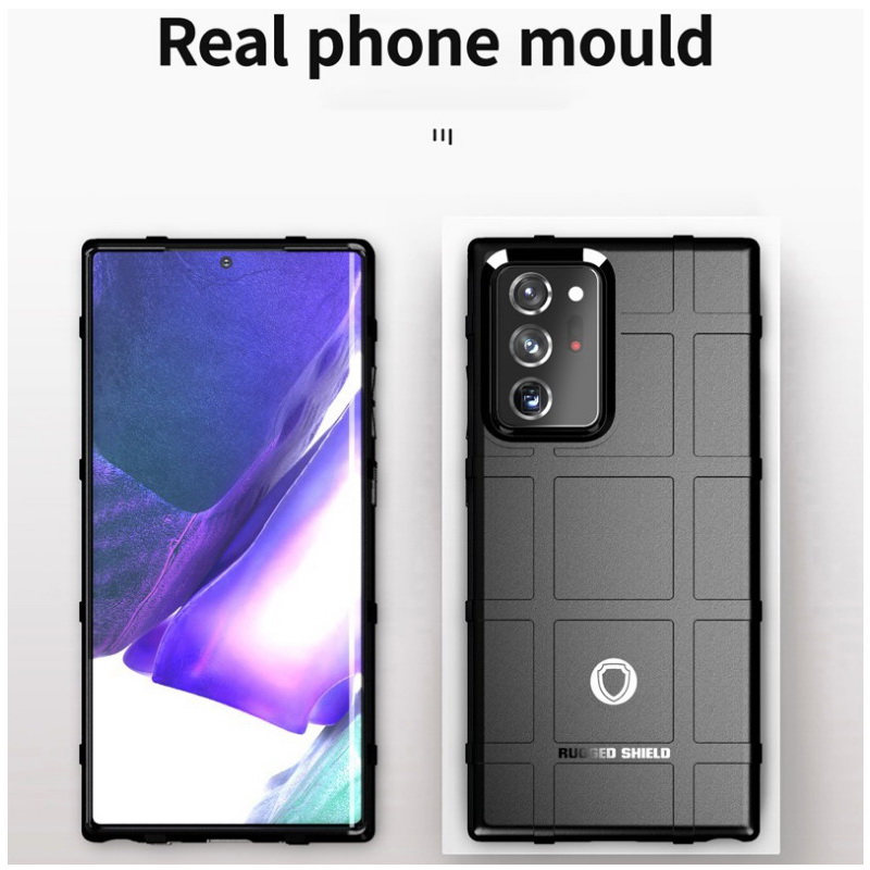 เคส Samsung Galaxy Note 20 Ultra / Note 20 Ultra 5G #เคสฝาหลัง Rugged Shield Series Soft Silicone Shock Absorption Matte กันกระแทก