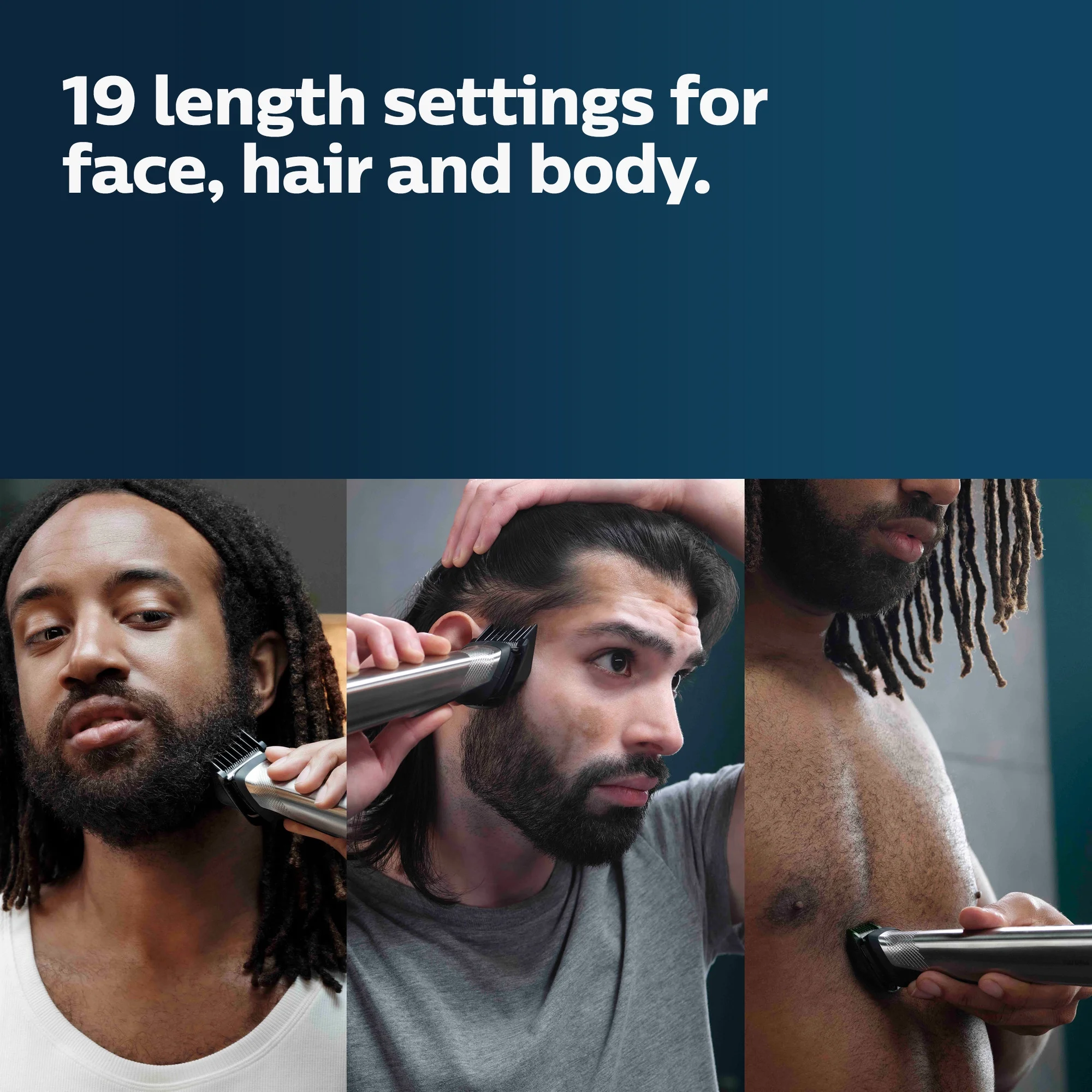 Philips® Norelco All-in-One Trimmer Series 9000 MG9500/50 เครื่องโกนขนไฟฟ้า สำหรับใบหน้า ศีรษะและร่างกาย