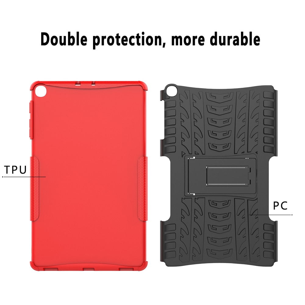 Case Samsung Galaxy Tab A 10.1 (2019) T510 T515 Kickstand PC + TPU Hybrid #เคสฝาหลังกันกระแทก