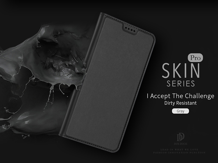 เคส Samsung Galaxy A8 2018 #เคสฝาพับ DUX DUCIS Skin Pro Series #เคสคุณภาพดีราคาเบาๆสบายกระเป๋า