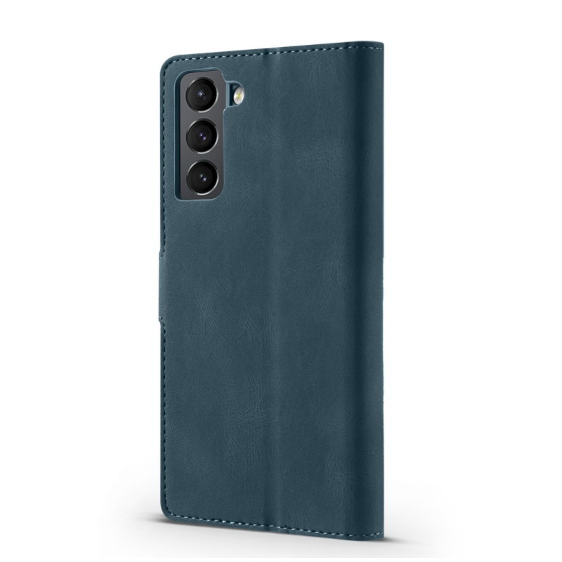 Case Samsung Galaxy S21 FE 5G #เคสฝาพับหนัง PU แบบกระเป๋าสตางค์ PU Retro Matte Leather Wallet