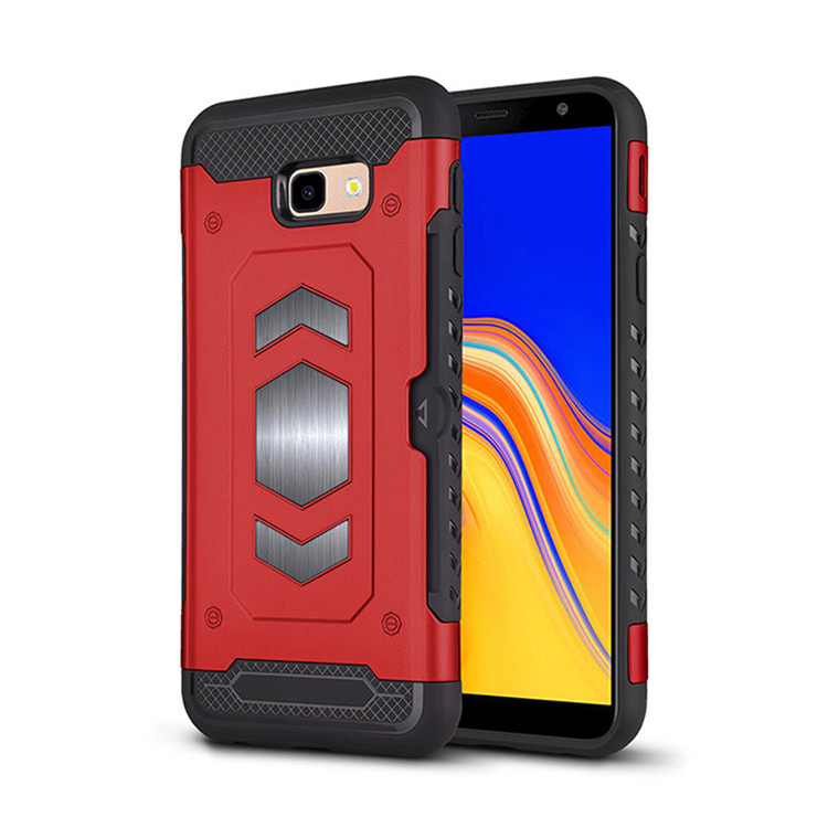 Case Samsung Galaxy J4+ #เคสฝาหลัง PC + TPU มีช่องใส่บัตร