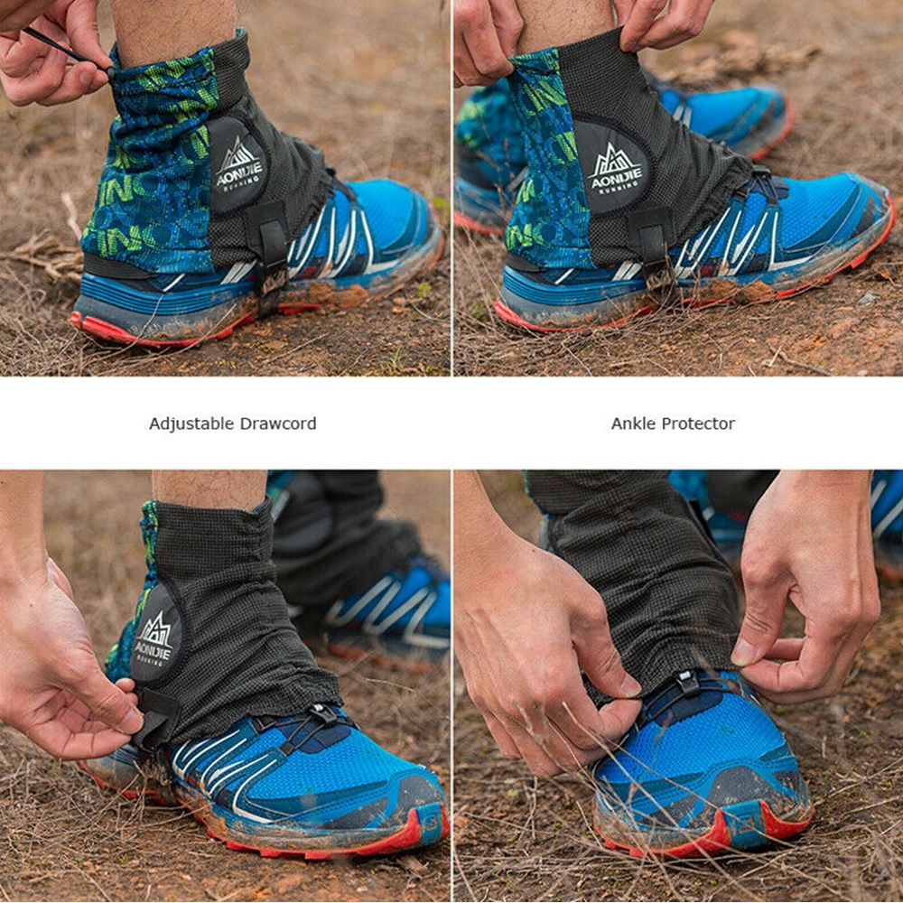 ปลอกขาป้องกันเศษหิน เศษทราย เข้ารองเท้า เหมาะกับวิ่งเทรล Aonijie Trail Running Gaiters E941 (D07)