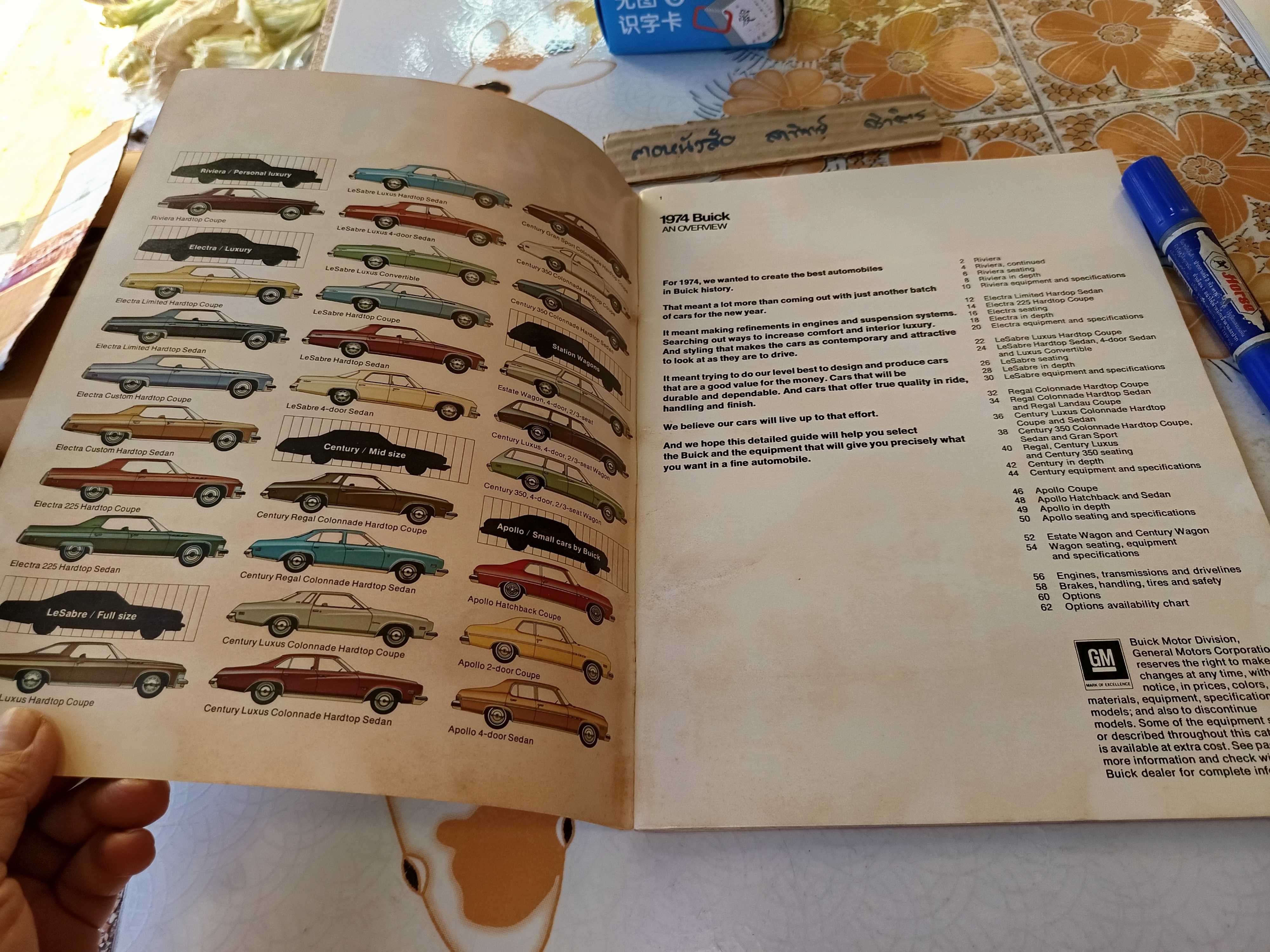 1974 Buick : A Comprehensive Buyers Guide โบรชัวร์การขาย Buick ปี 1974 Century