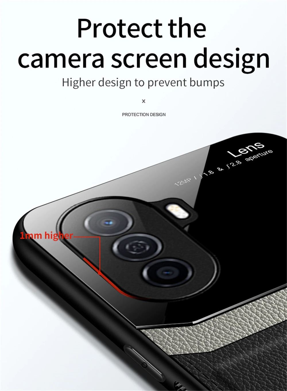 เคส Huawei Nova Y70 #เคสฝาหลังไฮบริด PU +TPU + glass สีทูโทน Shockproof Leather Mirror Glass Silicone Phone Back Cover