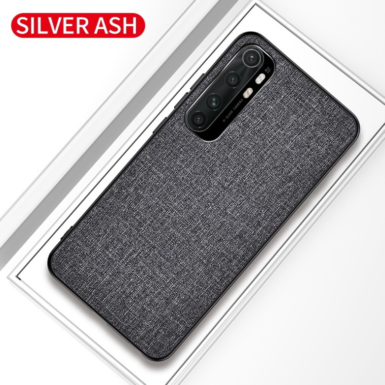 Case Xiaomi Mi Note 10 Lite #เคสฝาหลังเคลือบผิวผ้า Matte Cloth PU + PC + TPU Hybrid