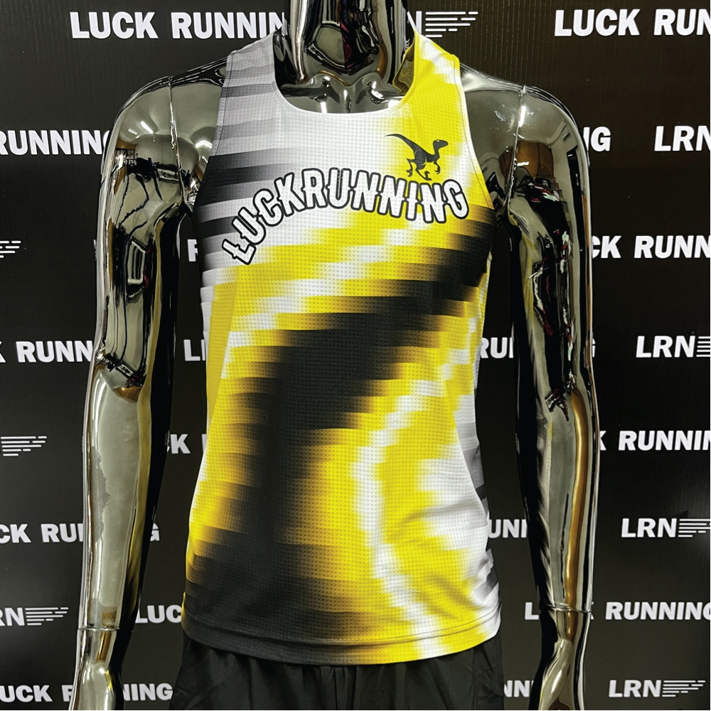 เสื้อวิ่งพิมพ์ลาย LRN เนื้อผ้า Micro square สำหรับวิ่งมาราธอน (MS27)