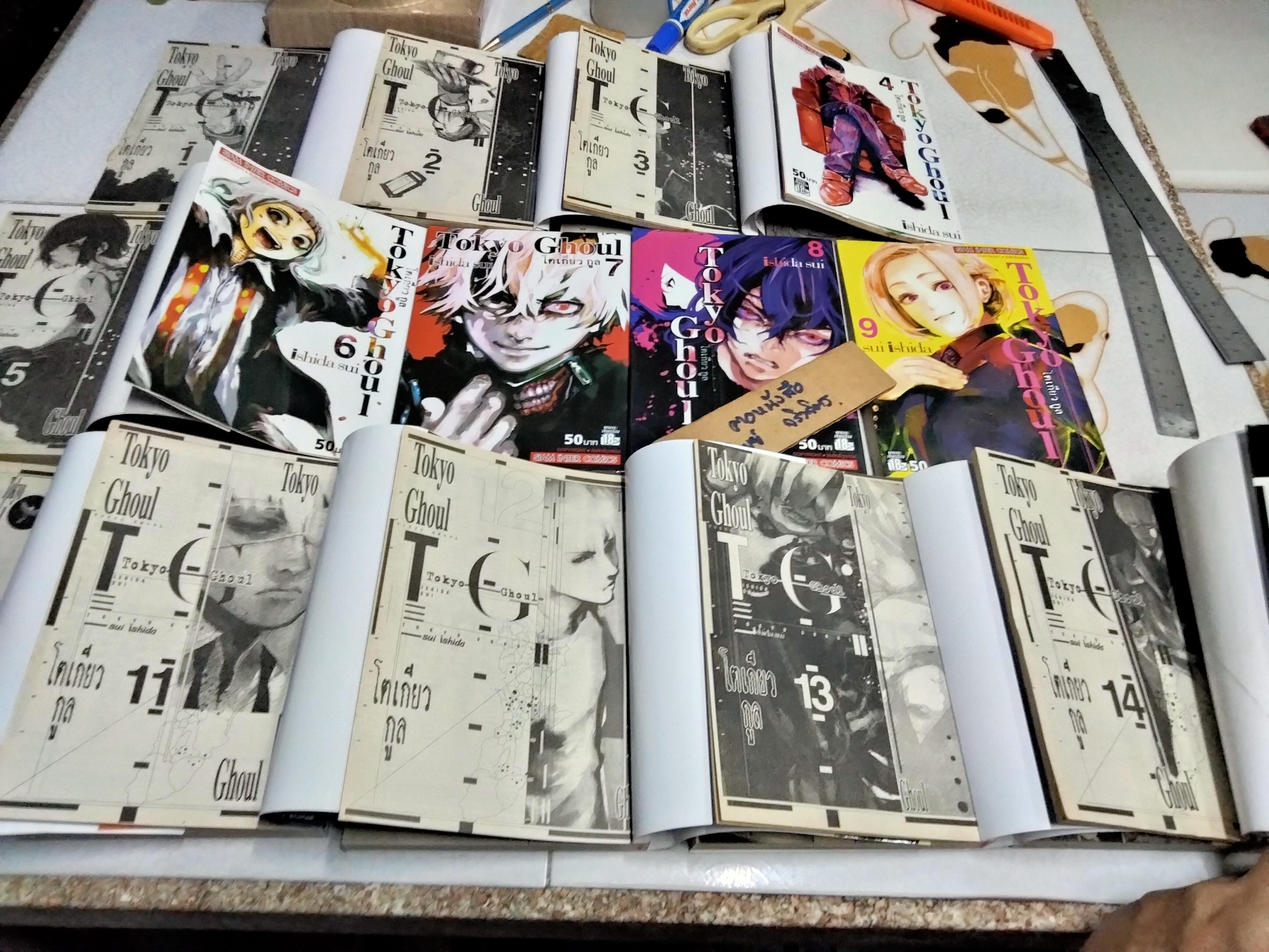 TOKYO GHOUL โตเกียว กูล ครบชุด 14 เล่มจบ **สินค้าหมด**