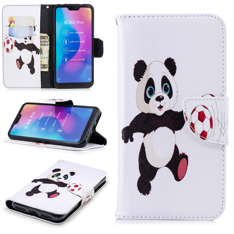 Case Xiaomi Redmi Note 6 Pro #เคสฝาพับแบบกระเป๋าสตางค์ Pattern Printing Wallet Leather