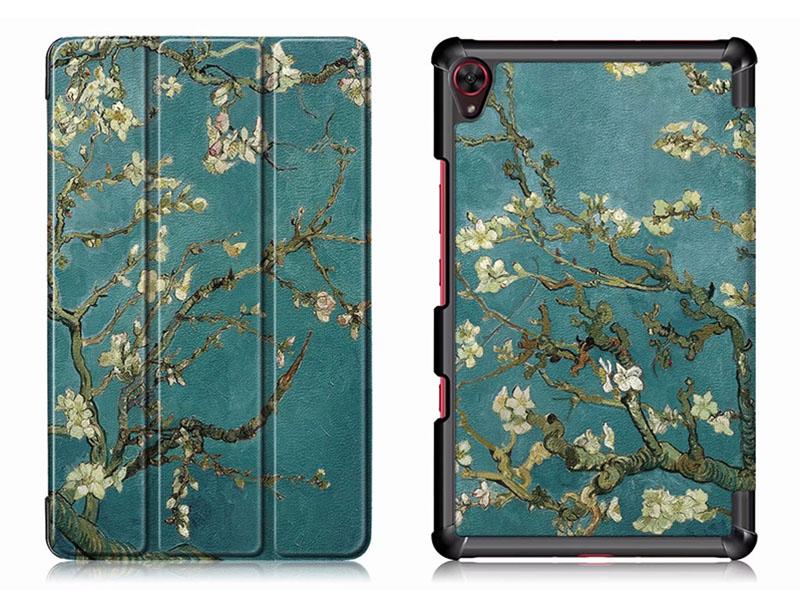 Case Huawei MediaPad M6 8.4 Turbo #เคสฝาพับ 3 พับพิมพ์ลาย Pattern Printing Tri-fold Stand PU Leather Smart Tablet
