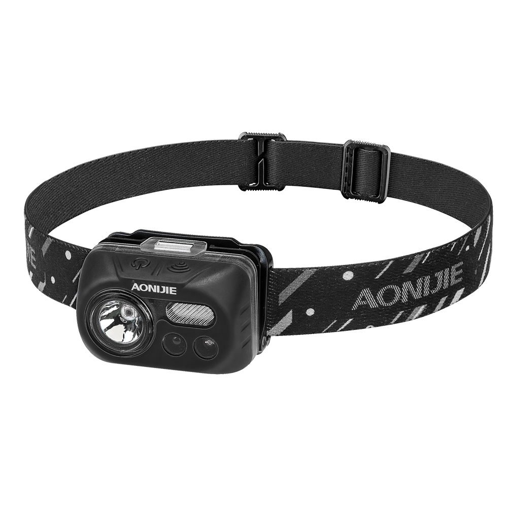 ไฟฉายคาดหัวสำหรับนักวิ่ง เดินป่า วิ่งเทรล ปีนเขา เดินป่า ให้ความสว่าง ระยะไกล Aonijie (Q02)
