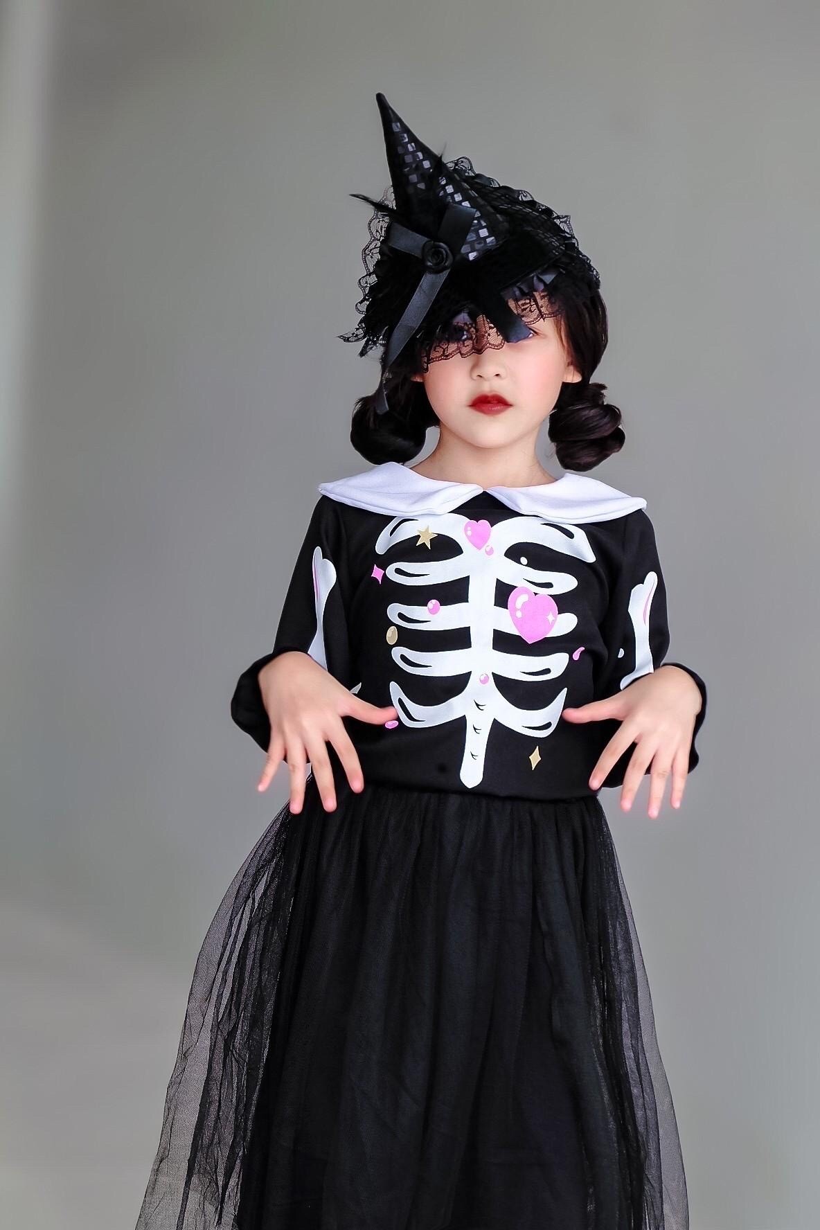 ชุดแฟนซีเด็กหญิง โครงกระดูก