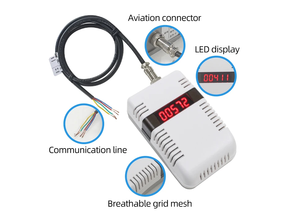 High precision CO2 sensor RS485 วัดก๊าซคาร์บอนไดออกไซต์