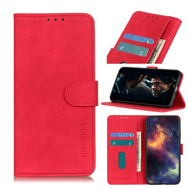 เคส Samsung Galaxy A52 / A52 5G / A52s 5G#เคสฝาพับหนัง PUมีช่องเก็บบัตร KHAZNEH Retro Leather with Wallet