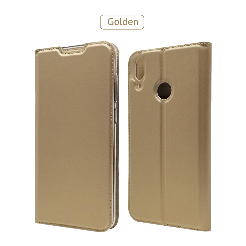 Case Huawei Y7 2019 #เคสฝาพับหนัง PU Magnetic Adsorption Stand Leather Card Holder