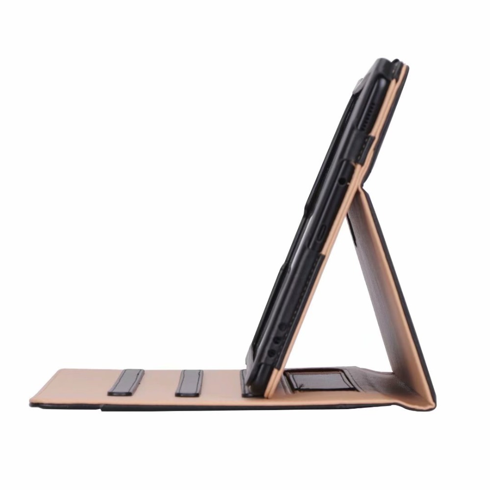 Case Samsung Galaxy Tab S4 10.5 T830 T835 #เคสฝาพับหนัง PU มีแถบยืดหยุ่นสวมนิ้ว Auto Wake/Sleep PU Leather Stand Tablet Case