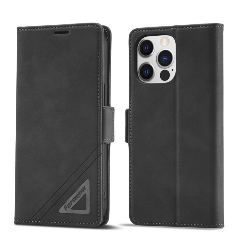เคส iPhone 14 Pro Max #เคสฝาพับหนัง PU สไตล์กระเป๋าสตางค์พร้อมช่องใส่การ์ด Luxury Flip Stand Card Phone Leather Wallet