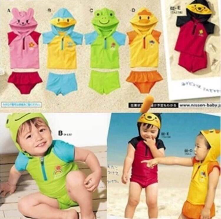 ชุดว่ายน้ำมีฮู๊ด สำหรับเด็ก