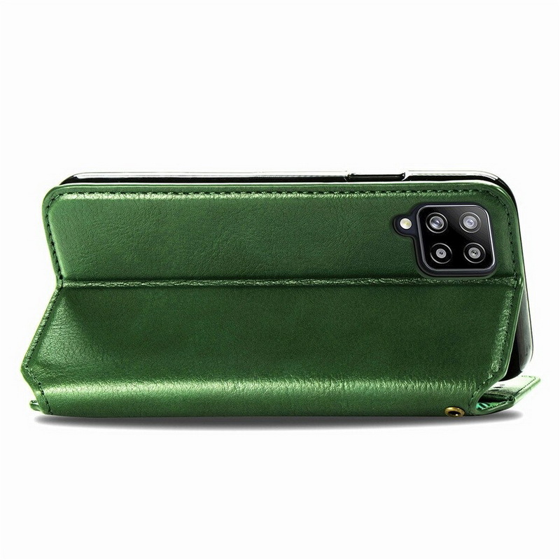 เคส Samsung Galaxy A42 5G #เคสฝาพับแบบกระเป๋าสตางค์ Magnetic Flip Wallet Bracket Leather Lattice TPU Phone Case