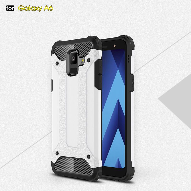 Case Samsung Galaxy A6 (2018) #เคสฝาหลังเกราะป้องกัน ไฮบริด พลาสติก+TPU