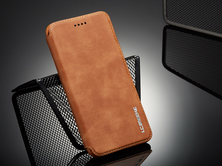 เคส iPhone 7 Plus / 8 Plus #เคสฝาพับหนัง PU มีช่องใส่บัตร LC.IMEEKE Retro Style Leather Card Holder