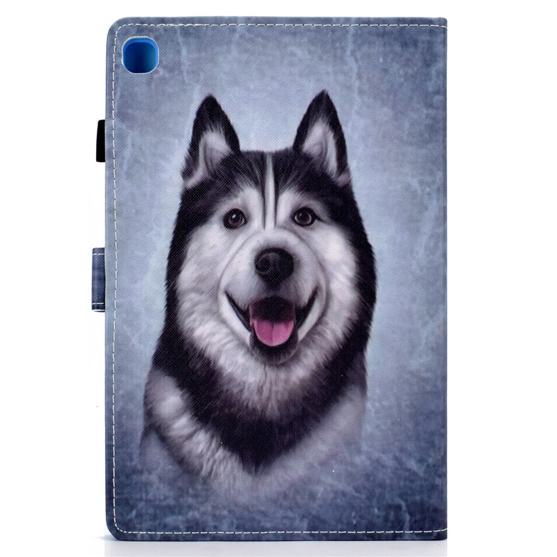 เคส Samsung Galaxy Tab S6 Lite 10.4 SM-P610 P615 P617 #เคสฝาพับหนัง PU พิมพ์ลาย Pattern Printing PU Leather Flip
