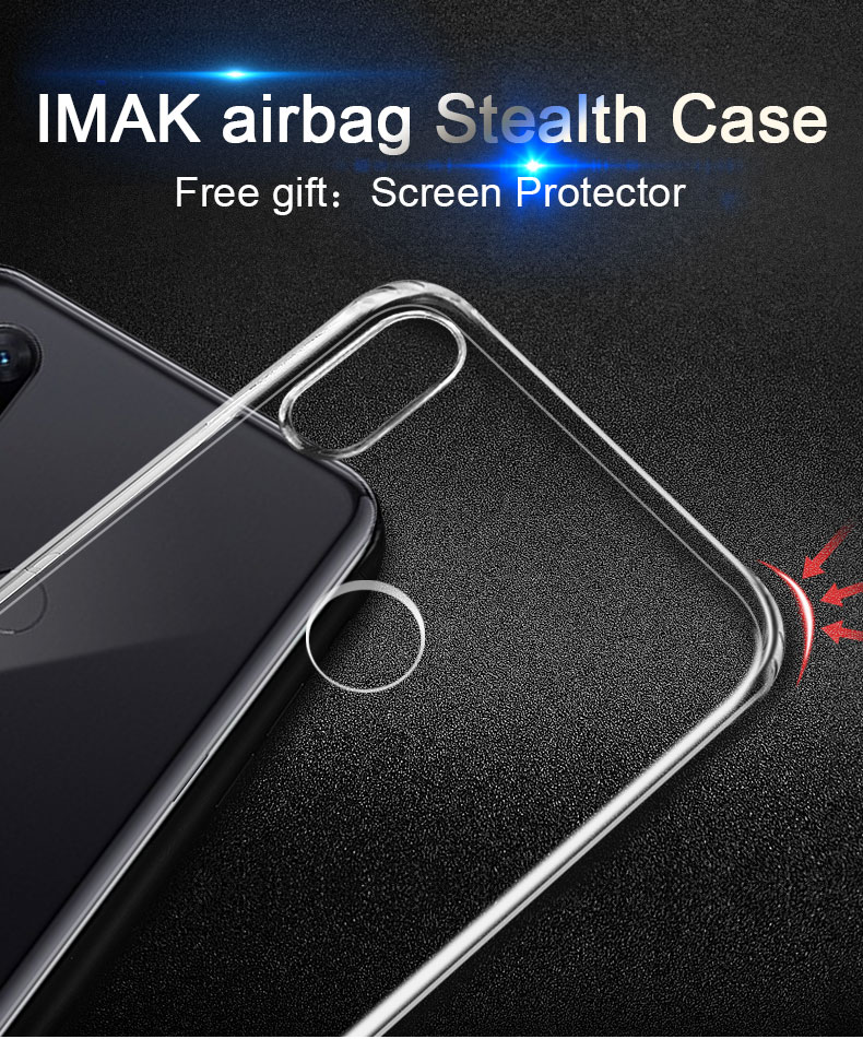 Case Xiaomi Mi Mix 3 #เคสฝาหลัง TPU ใสนิ่ม IMAK กันกระแทก + ฟิล์มกันรอยหน้าจอ