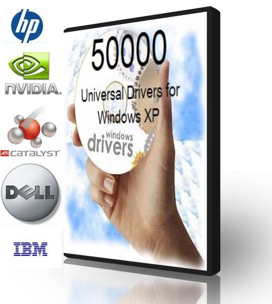 50,000 Universal Drivers For Windows XP ( 1 DVD )
