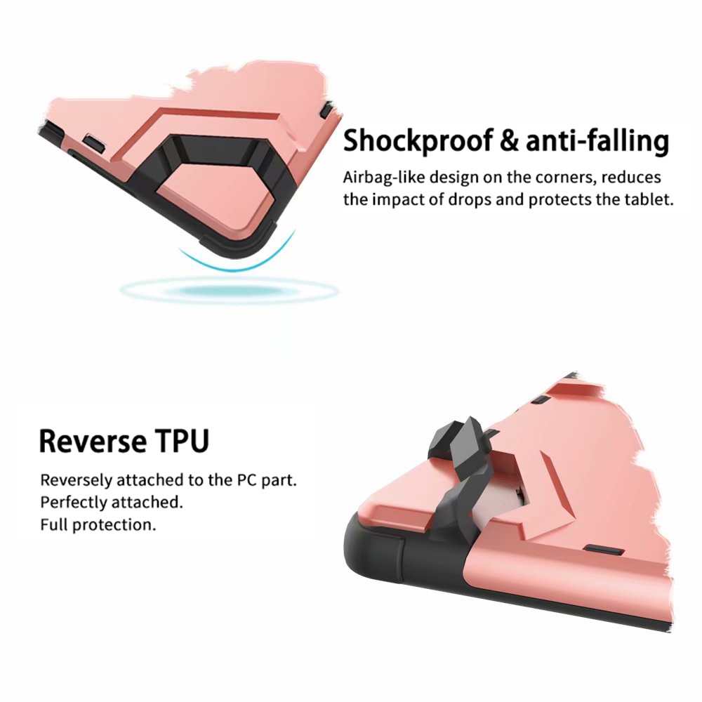 Case Huawei MediaPad M6 10.8 #เคสฝาหลังแท็บเล็ตกันกระแทกมีที่สวมนิ้ว Shield Style Strap Kickstand