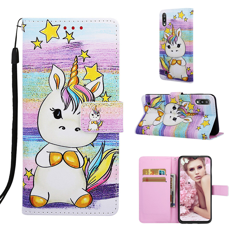 Case Samsung Galaxy A10 #เคสฝาพับรูปแบบการพิมพ์แบบกระเป๋าสตางค์ Pattern Printing Leather Wallet Case