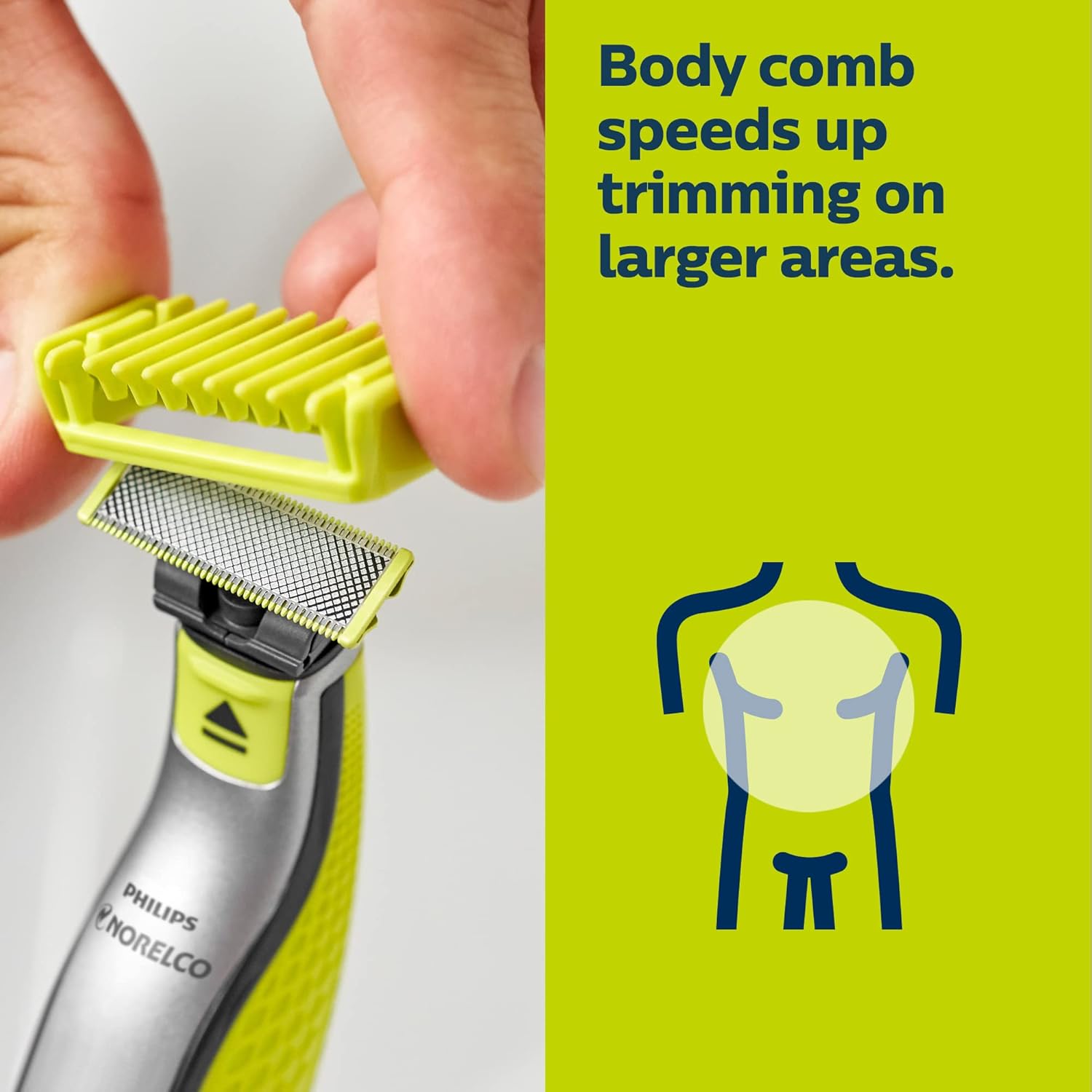 Philips® Norelco OneBlade Face + Body QP2630/70 Hybrid Electric Trimmer and Shaver ฟิลิปส์ ชุดมีดโกน ใบหน้า + ร่างกาย