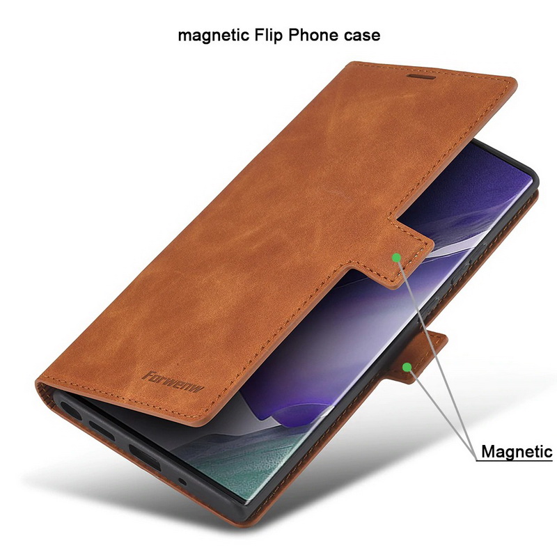 Case Samsung Galaxy Note 20 Ultra / Note 20 Ultra 5G #เคสฝาพับแบบกระเป๋าสตางค์ FORWENW Leather Wallet Case