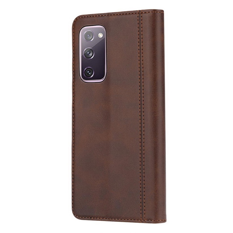 เคส Samsung Galaxy S20 FE / S20 FE 5G #เคสฝาพับหนัง PU สไตล์กระเป๋าสตางค์พร้อมช่องใส่การ์ด Multi-Card Slots Wallet Casing PU Leather Case Magnetic Buckle Book Flip Cover