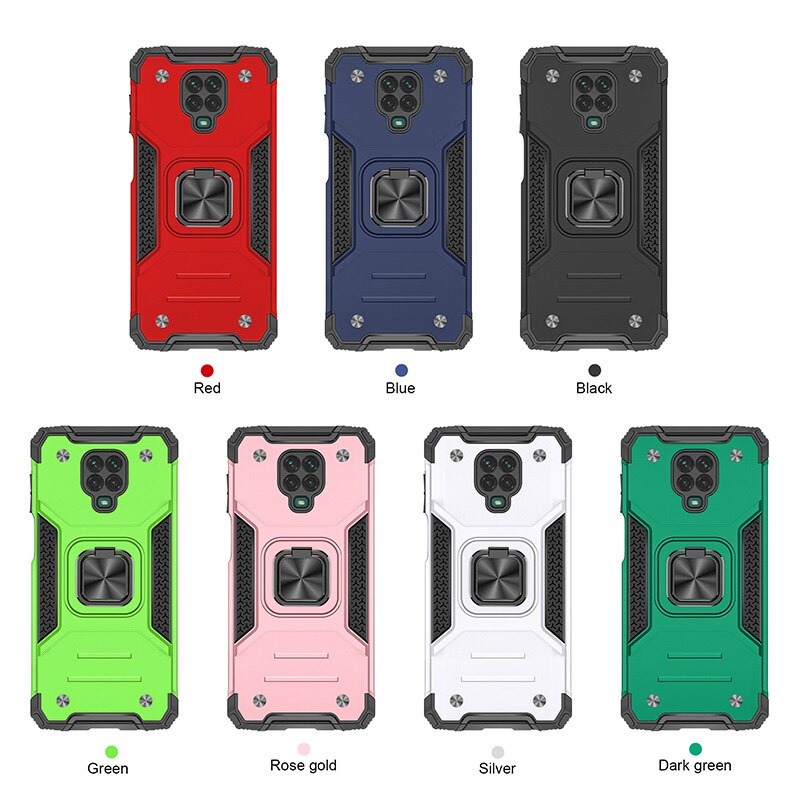 เคส Redmi Note 9 Pro/Redmi Note 9S เคสฝาหลัง Hybrid TPU+PC มีแหวนสวมนิ้ว