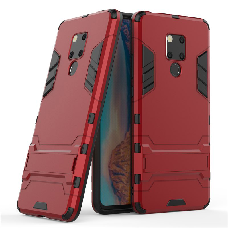 เคส Huawei Mate 20 X #เคสฝาหลังพลาสติก ไฮบริด TPU + Kickstandสีสันสวยงามทันสมัย